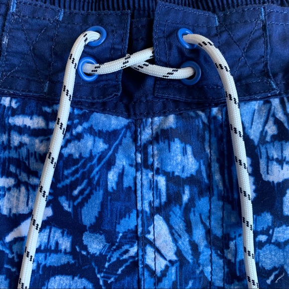 Goodfellow & Co Blue Print Swim Trunks Shorts - Picture 8 of 10